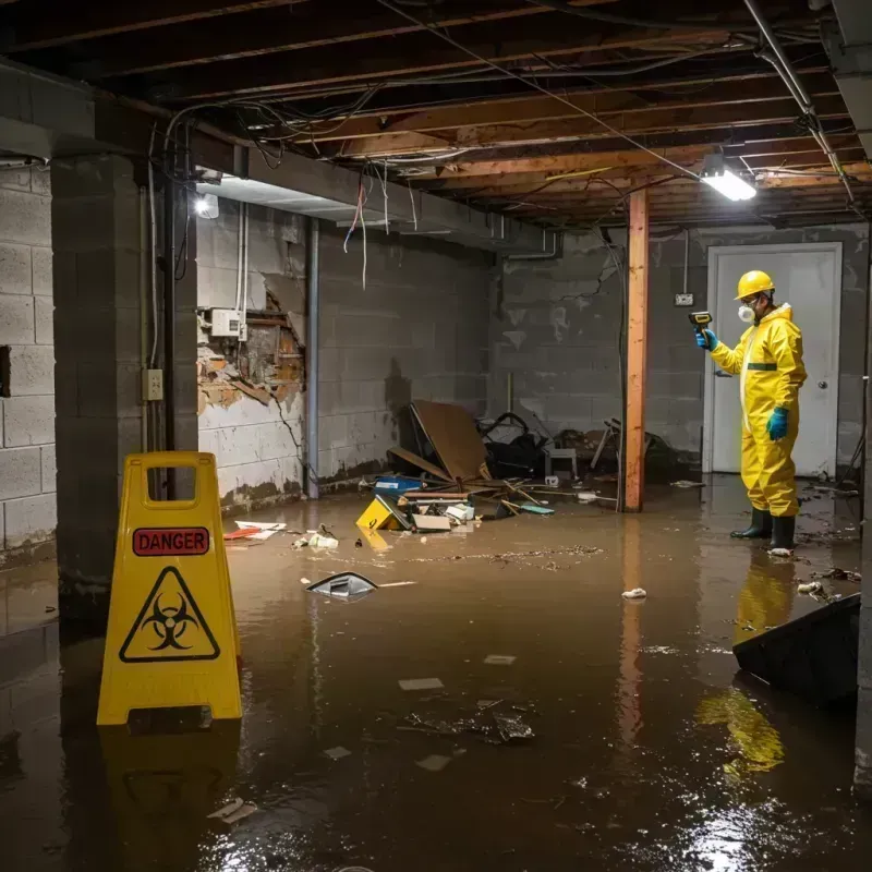 Flooded Basement Electrical Hazard in Southold, NY Property